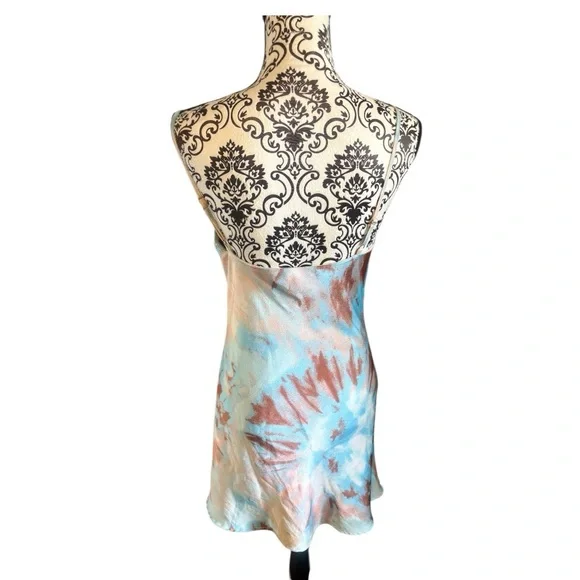 AUDREY 3+1 Pastel Tie-Dye Slip Mini Dress - Picture 3 of 6